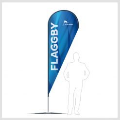 Beachflagga Drop 90x300 cm med tryck för utomhusreklam
