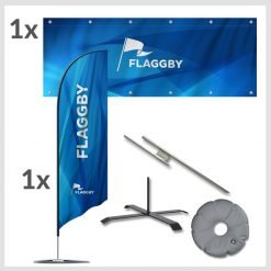 Beachflagga och banderoll