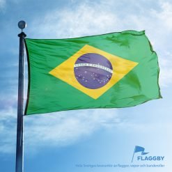 Brasiliens flagga till flaggstång med tydlig design och hög kvalitet