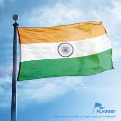 Indiens flagga till flaggstång med tydlig design och hög kvalitet