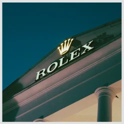 Rolex LED-belyst fasadskylt